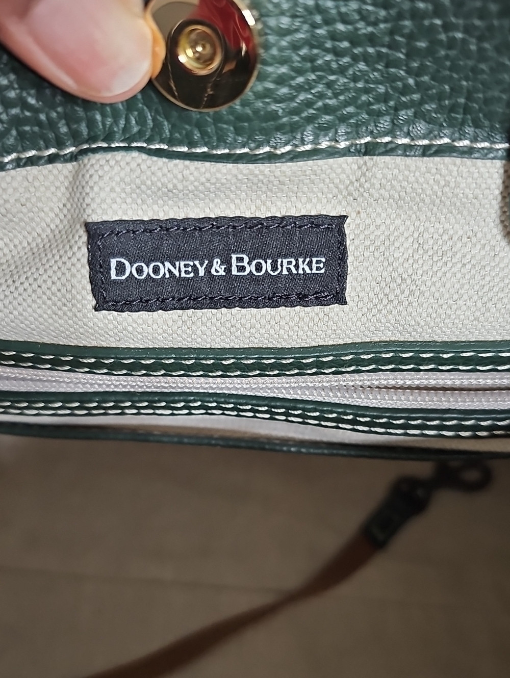 Dooney and Bourke Lucca Leather Barlow In IVY - Picture 8 of 10